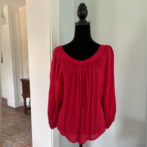 Maeve for Anthropologie peasant style blouse size 2 long sleeve